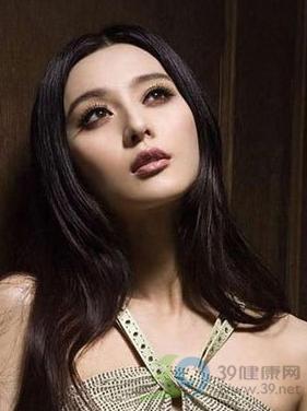 七位女明星的中分发型