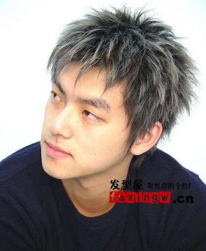 适合长脸男生的短碎发