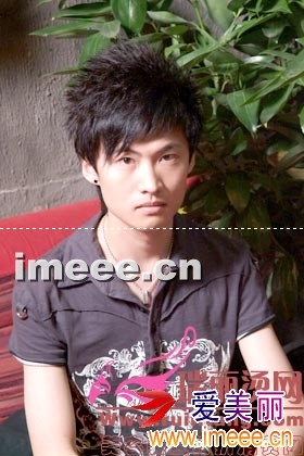 最新男生锡纸烫发型图片