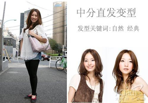 改良版的中分发型既性感又瘦脸