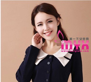 甜美可爱的束发扎法 少女感十足