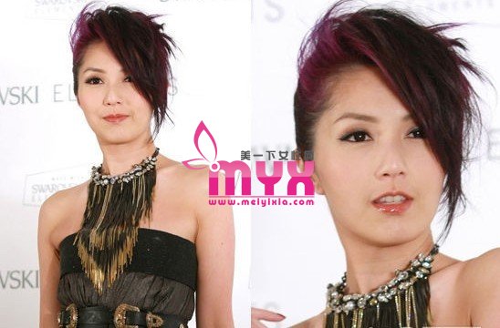 香港女明星杨千嬅、郑秀文 引领夏日短发清凉风