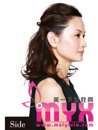 知性优雅的发型扎法  让你爱情事业双丰收