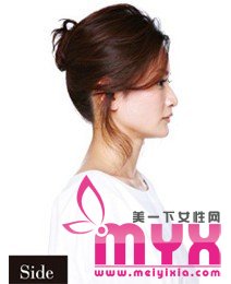 知性优雅的发型扎法  让你爱情事业双丰收