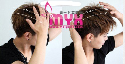 阳光感立显的男生抓头发教程 打造最IN韩式型男