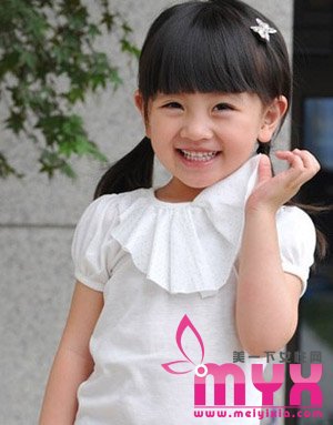 超可爱的baby发型绑法 萌至极点