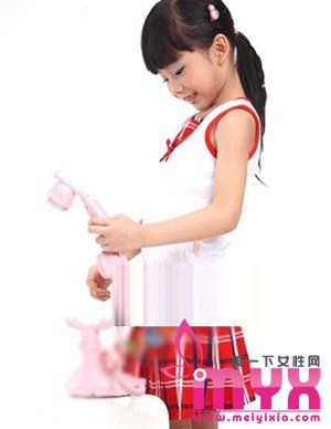 超可爱的baby发型绑法 萌至极点