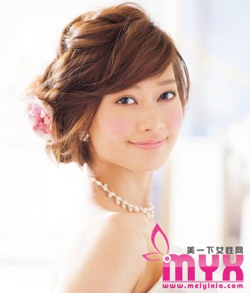 浪漫花仙子新娘发型 甜美清新