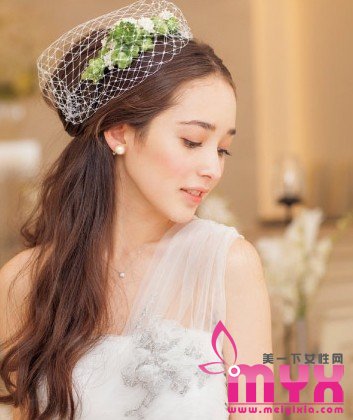 浪漫花仙子新娘发型 甜美清新