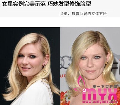 女星实例完美示范 巧妙发型修饰胖脸