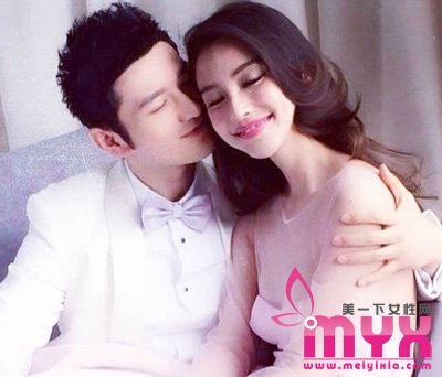 angelababy和黄晓明婚纱照曝光 新娘发型浪漫预演