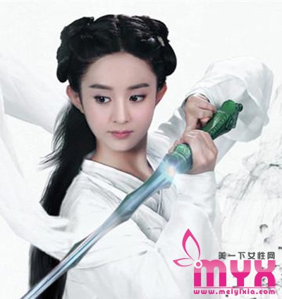 赵丽颖《花千骨》中的古典发型
