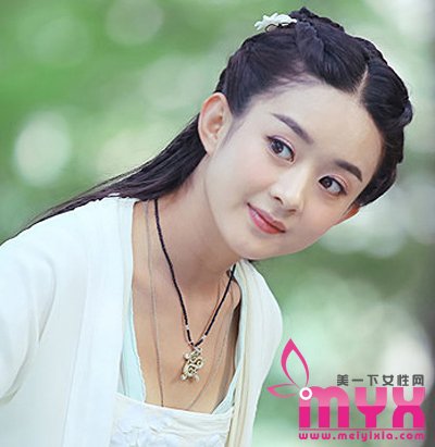 赵丽颖《花千骨》中的古典发型