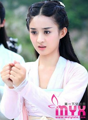赵丽颖《花千骨》中的古典发型