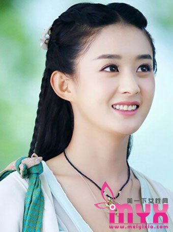 赵丽颖《花千骨》中的古典发型