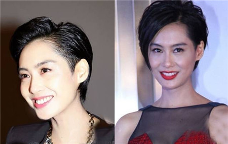 高圆圆也把头发剪了，这短发的火还必须继续升