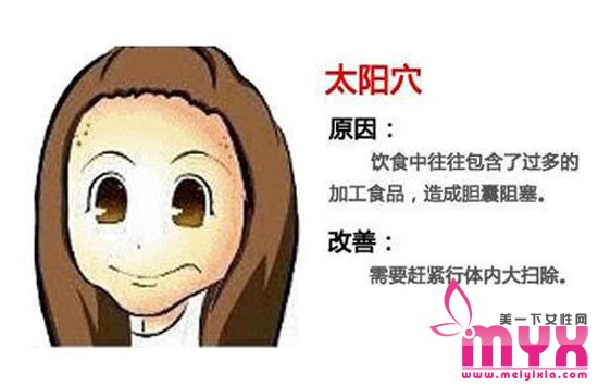 痘痘的位置暴露你身体状况 痘痘告诉你哪里生病了