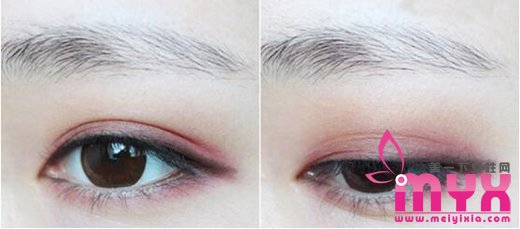 粉色系桃花眼化妆步骤 自带春风何处不吸睛？
