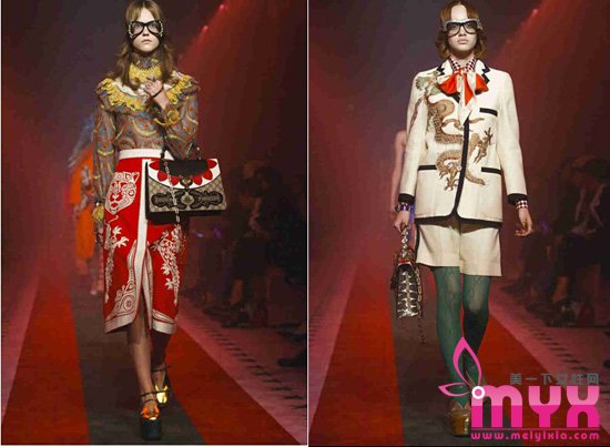 Gucci2017春夏米兰时装周大秀 最Gucci的迷幻