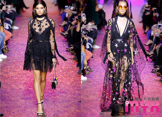 2017春夏巴黎时装周Elie Saab 仙女的摇滚心