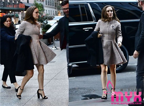 Natalie Portman孕味十足也时尚 遮肚高跟都不少