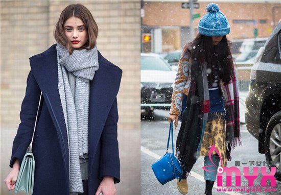 冬季保暖首选单品大围巾 时尚就是你围起脖子更有气质