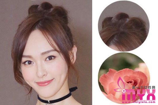 明星实力演绎丸子头升级花瓣头 如何扎花瓣头