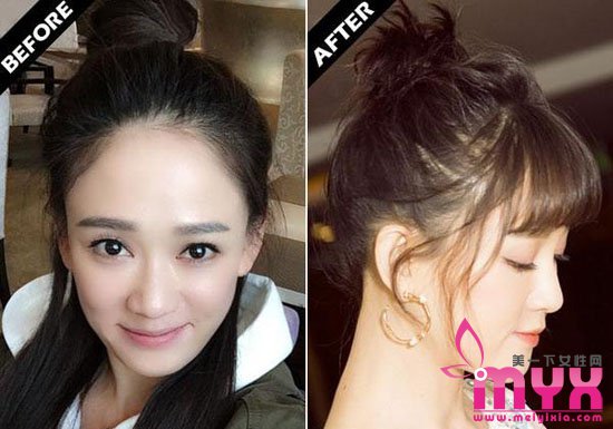 明星实力演绎丸子头升级花瓣头 如何扎花瓣头