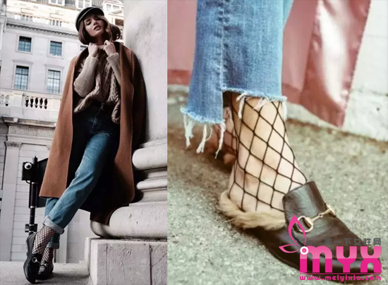 再次火起来的渔网袜搭配 这次没有风尘只有FASHION