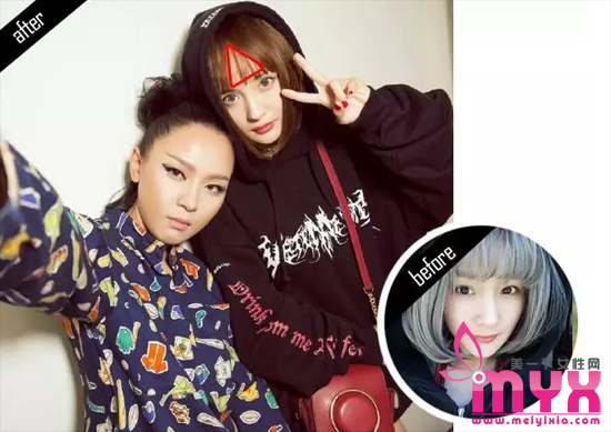 女生三角碎刘海发型图片 打造三角碎刘海的步骤