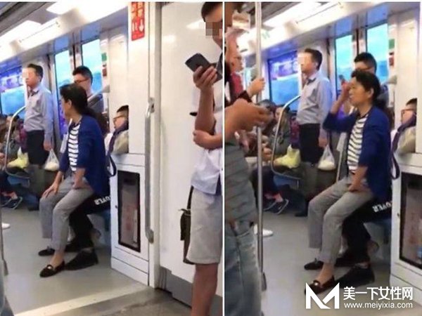 地铁不让座大妈坐腿上遭谴责 道德绑架何时休