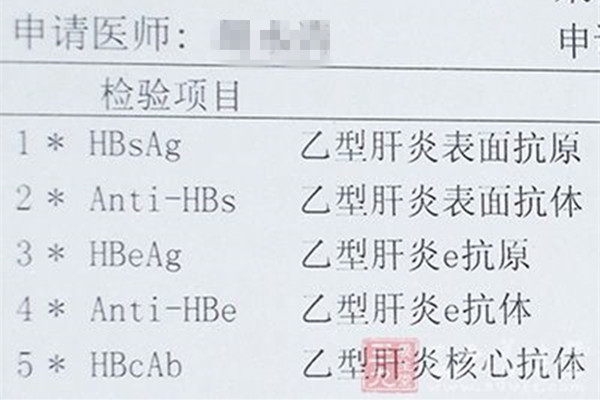 乙肝五项对照表是什么 大三阳小三阳的区别